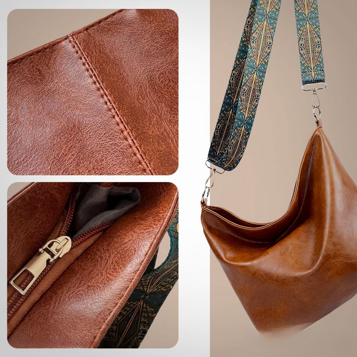Chelyra™ | Vintage Leather Shoulder Bag – (Classic Elegance, Enduring Strength)