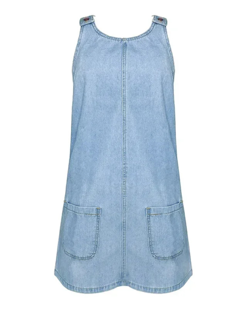 Astrid™ | Denim Summer Dress with Flattering Cut