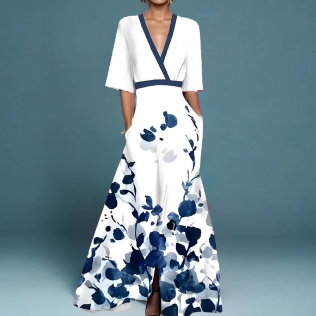 Isabella™ | Elegant Floral Wrap Dress