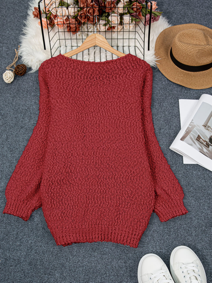 Jeanira™ | Round Neck Long Sleeve Sweater