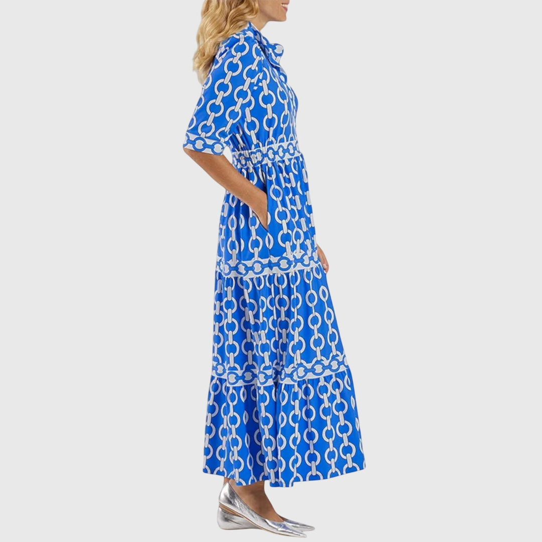 Celestia™ | Midi Dress with Chain Print