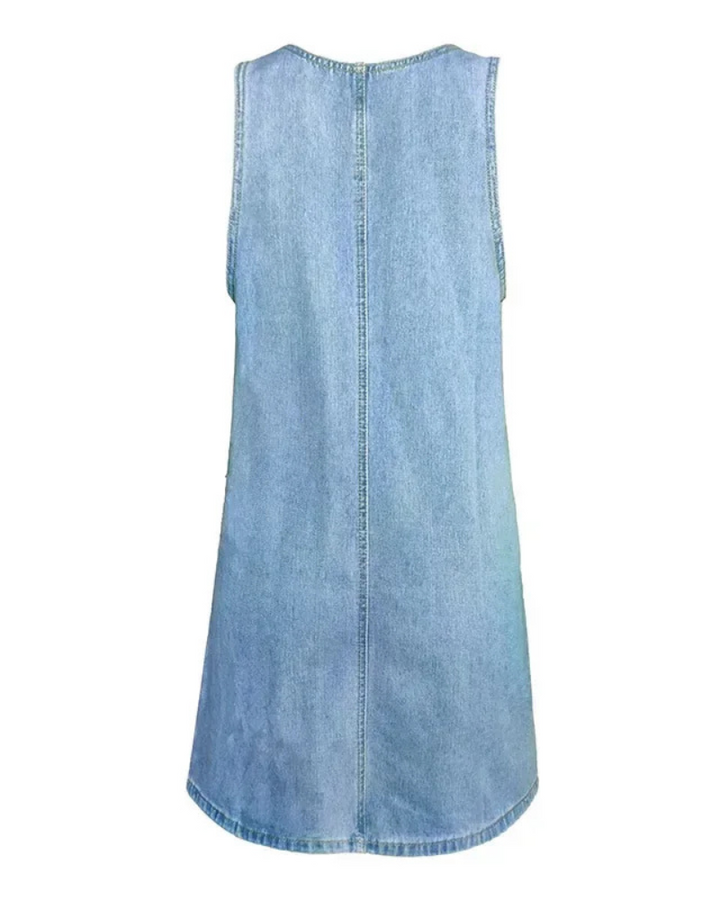 Astrid™ | Denim Summer Dress with Flattering Cut