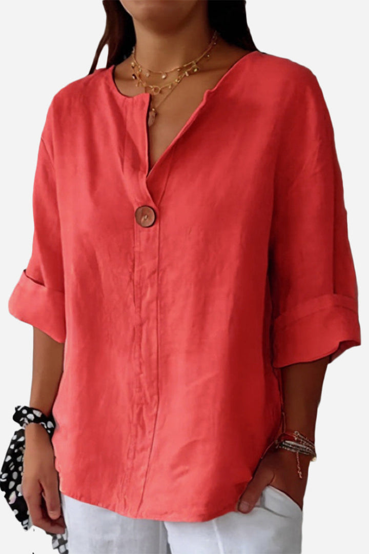 Clara™ | Linen Button Shirt