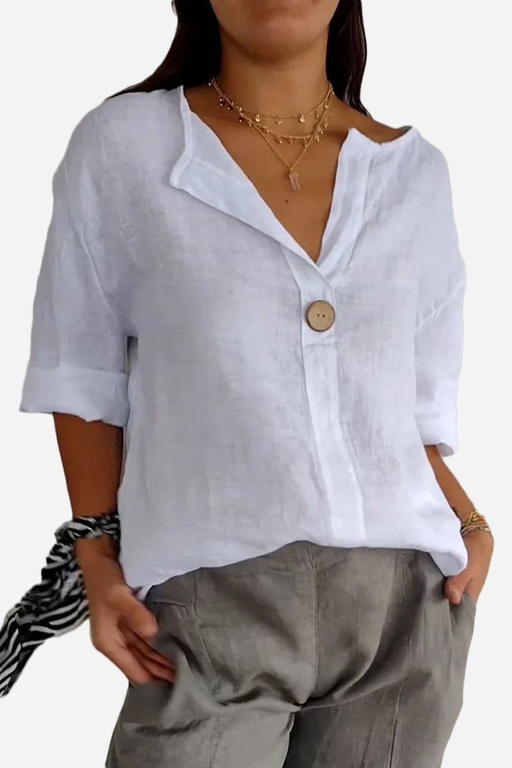 Clara™ | Linen Button Shirt
