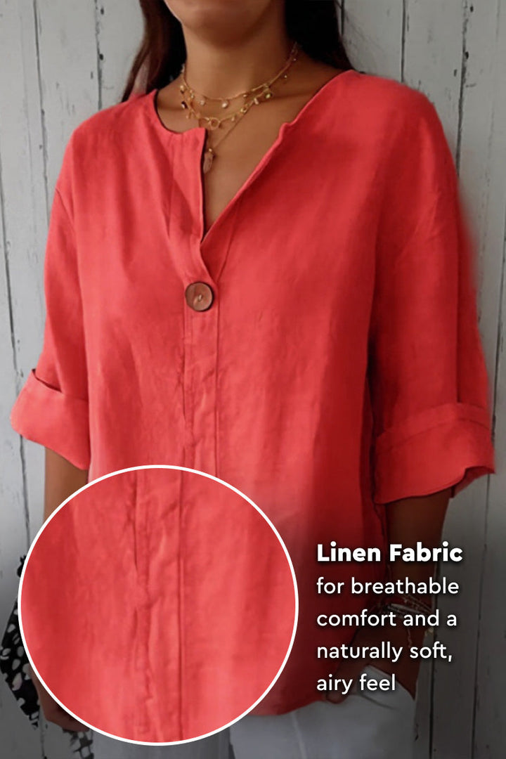 Clara™ | Linen Button Shirt
