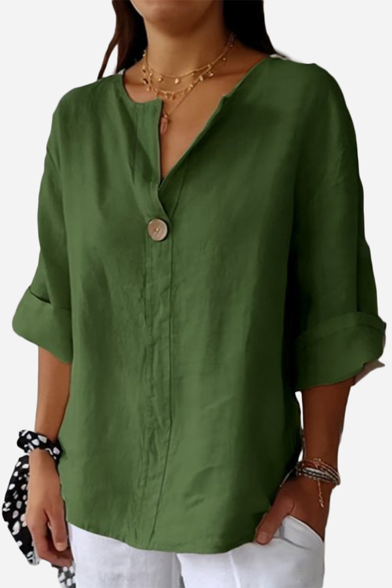 Clara™ | Linen Button Shirt