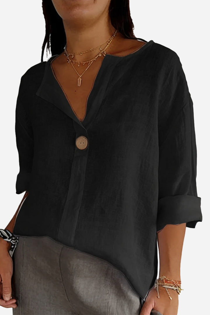 Clara™ | Linen Button Shirt