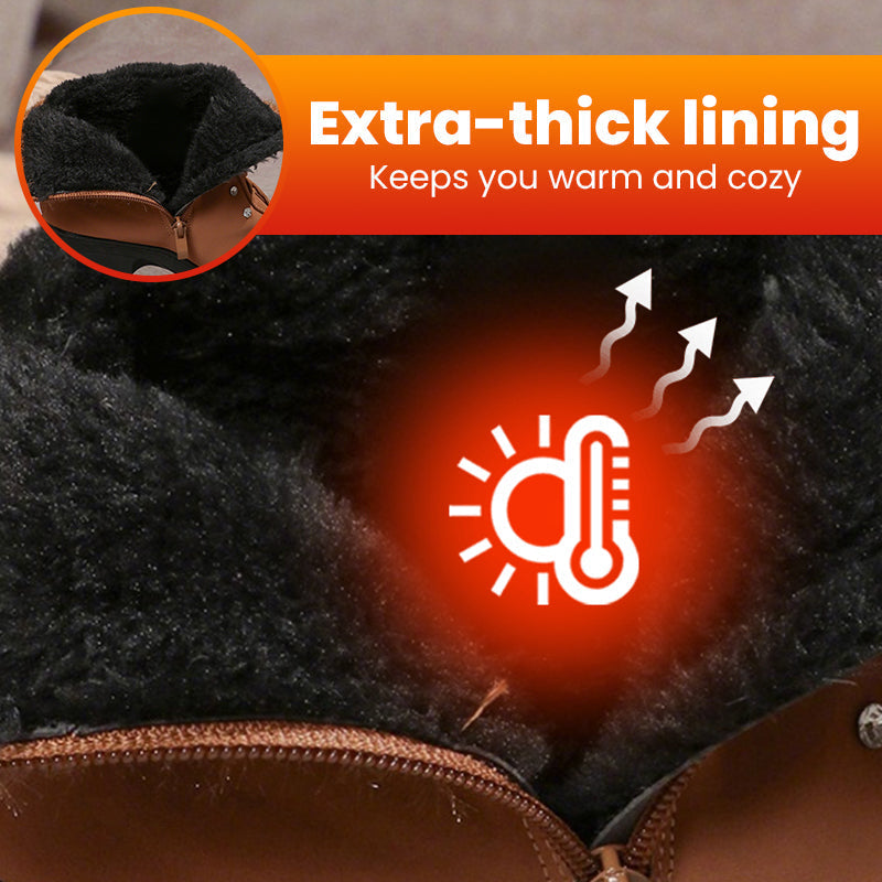 Nordelia™ | Thick Warm Chunky Heel Boots