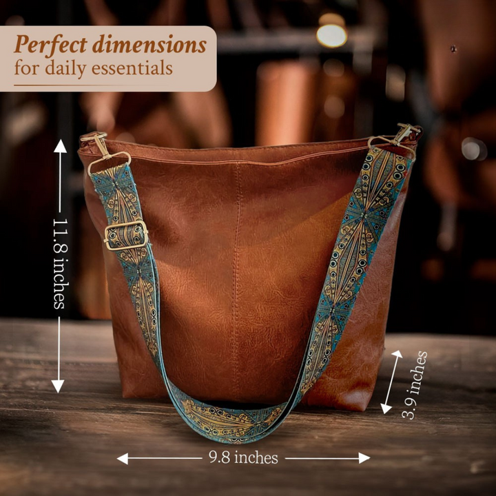 Chelyra™ | Vintage Leather Shoulder Bag – (Classic Elegance, Enduring Strength)