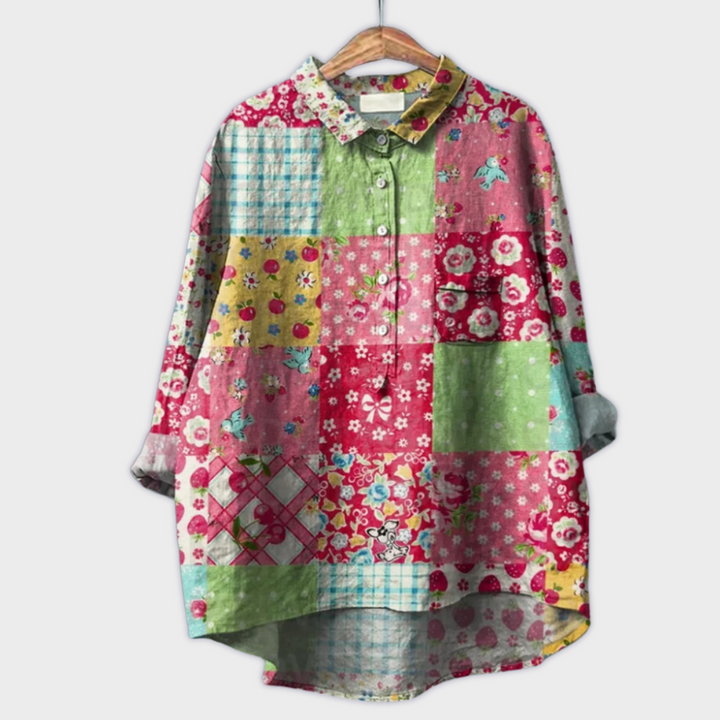 Magdeline™ | Handmade Floral Blouse