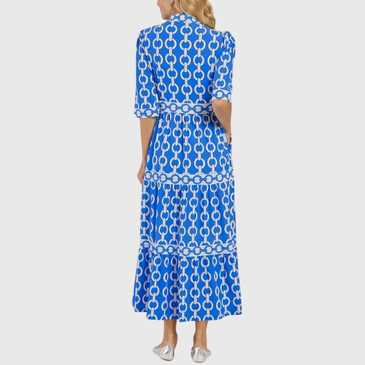 Celestia™ | Midi Dress with Chain Print