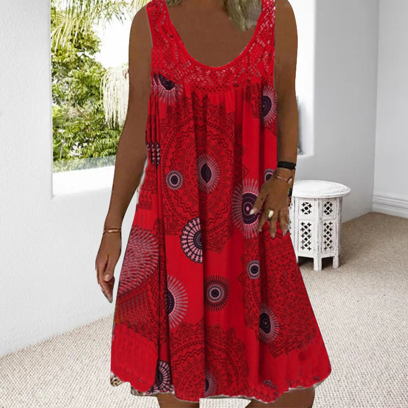 Padina™ | Casual Summer Sleeveless Dress With Print