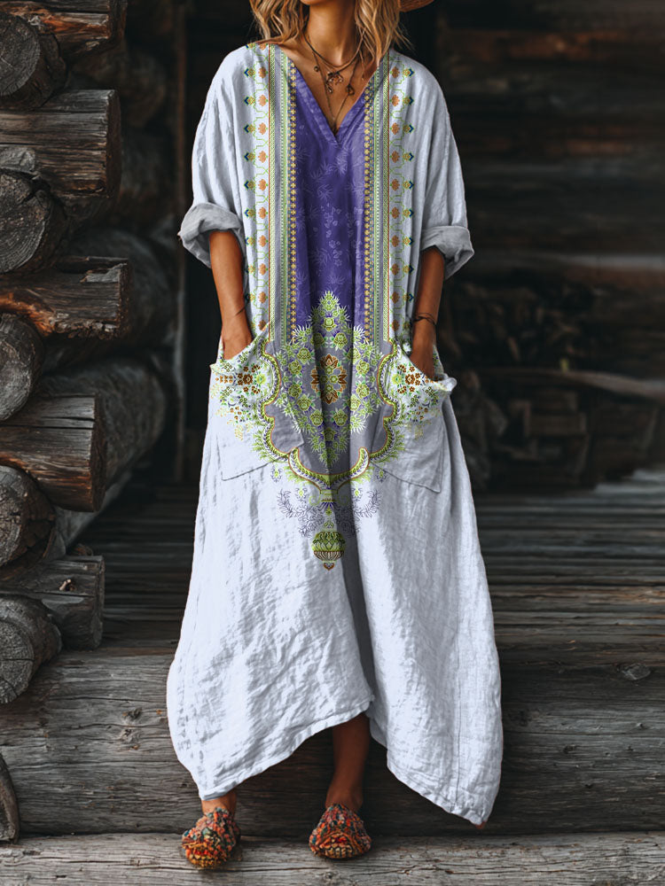 Neri™ | Vintage Boho Dress with Pockets