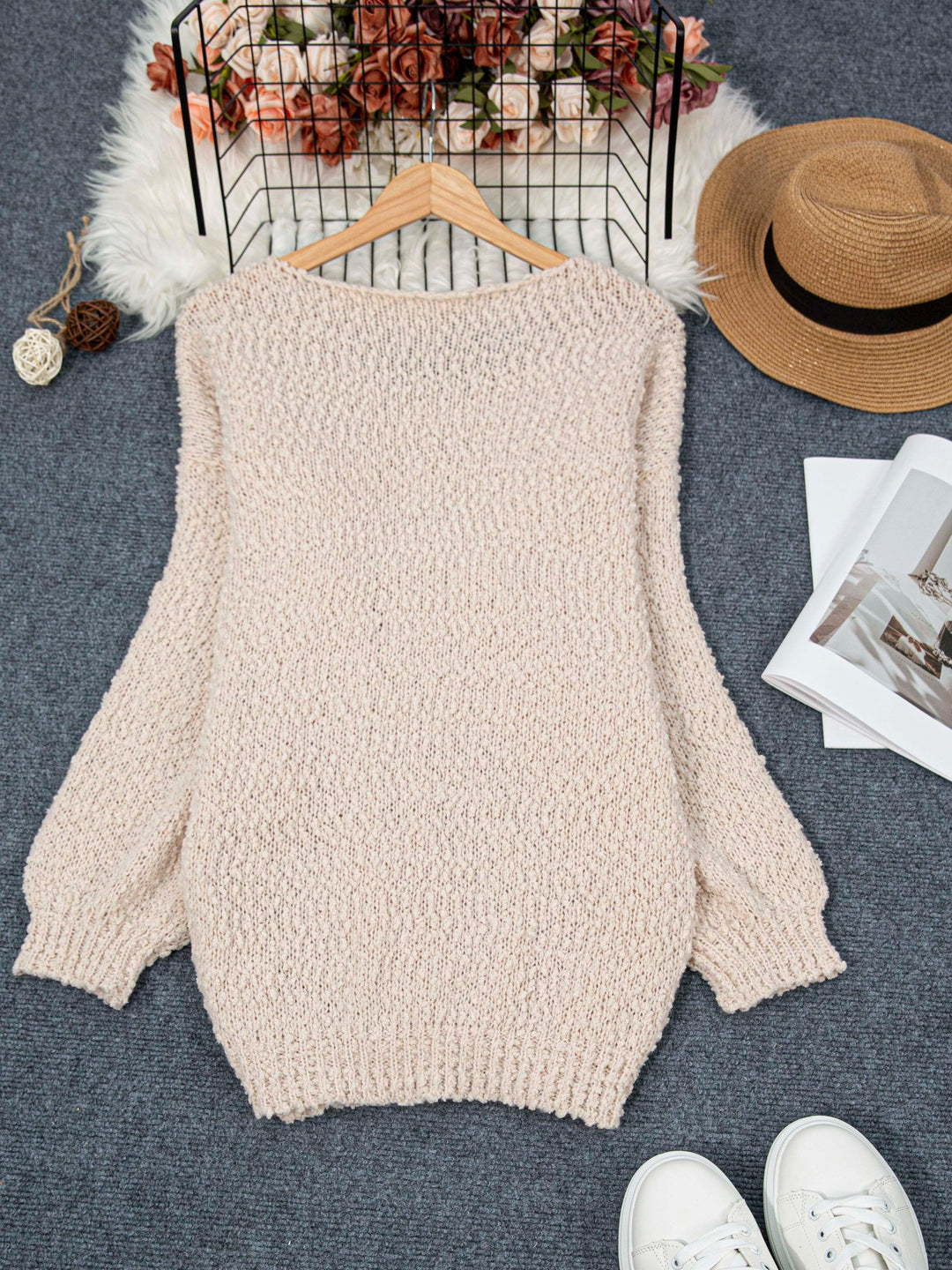 Jeanira™ | Round Neck Long Sleeve Sweater