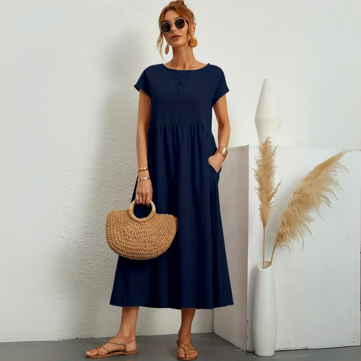Miraelle™ | 100% Cotton Everyday Midi Dress