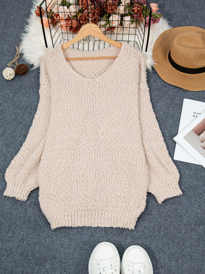 Jeanira™ | Round Neck Long Sleeve Sweater