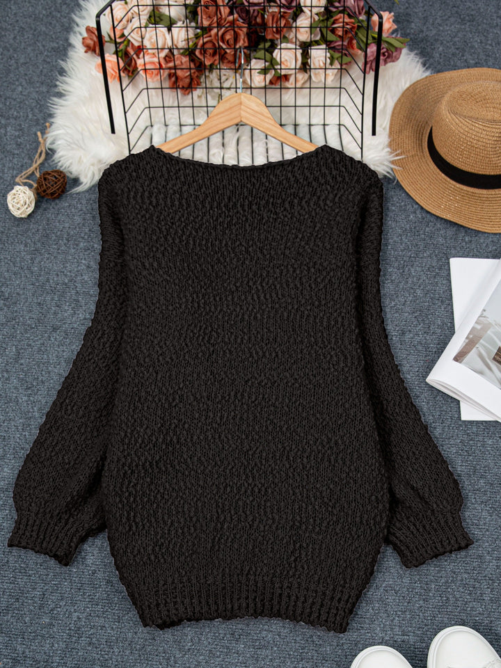 Jeanira™ | Round Neck Long Sleeve Sweater
