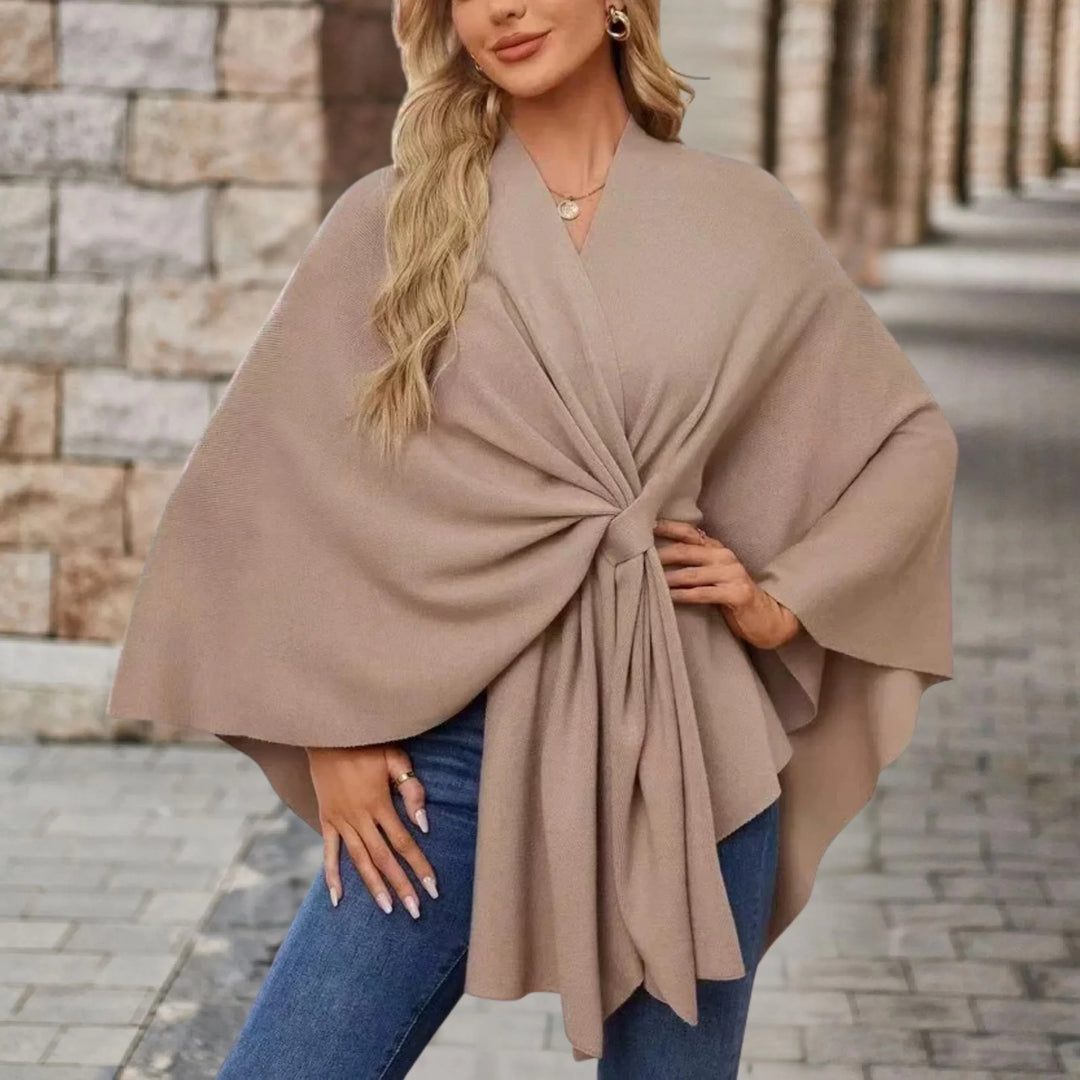 Yvette™ | Elegant Draped Poncho