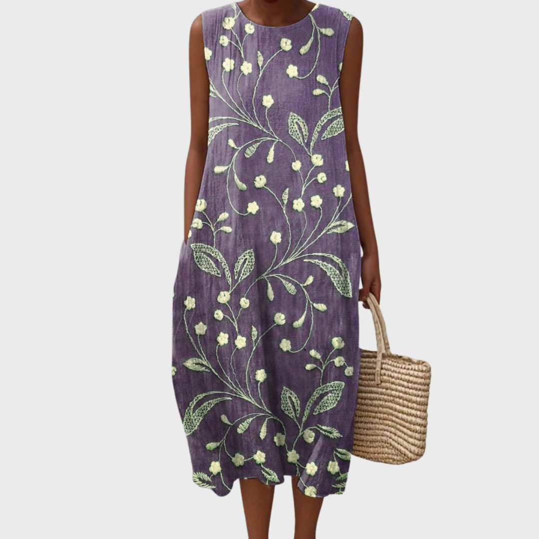 Velora™ | Casual Floral Cotton Dress