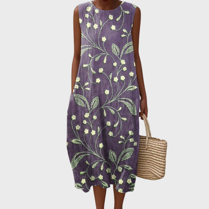 Velora™ | Casual Floral Cotton Dress