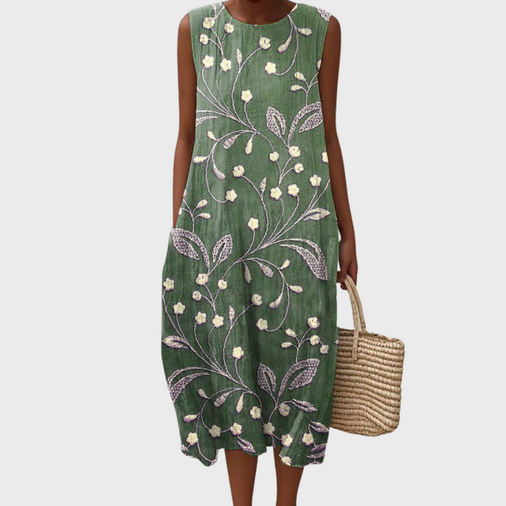 Velora™ | Casual Floral Cotton Dress
