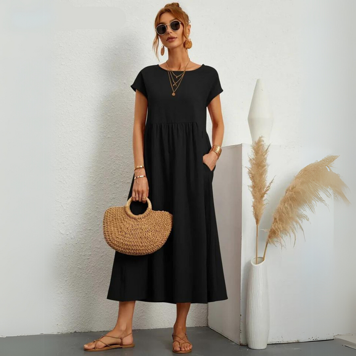 Miraelle™ | 100% Cotton Everyday Midi Dress