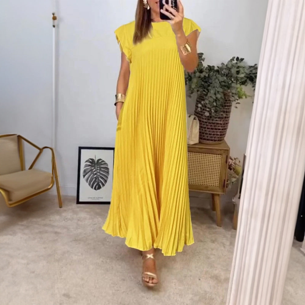 Justina™ | Pleated A-Line Dress