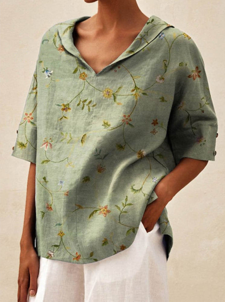 Anabella™ | Elegant V-neck Top