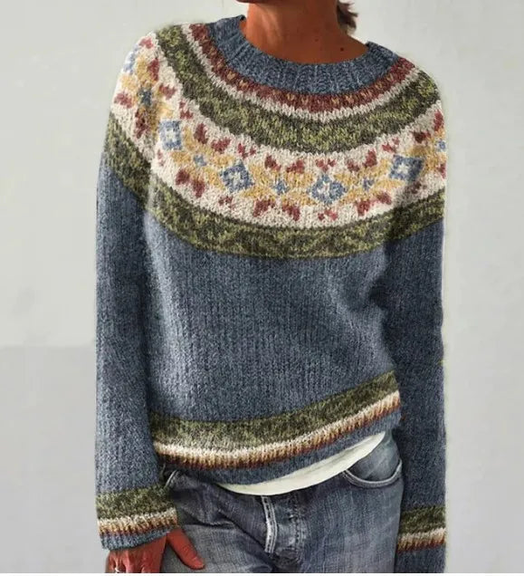 Eimear™ | Cozy Yoke Knit Sweater