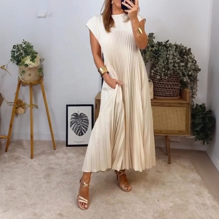 Justina™ | Pleated A-Line Dress