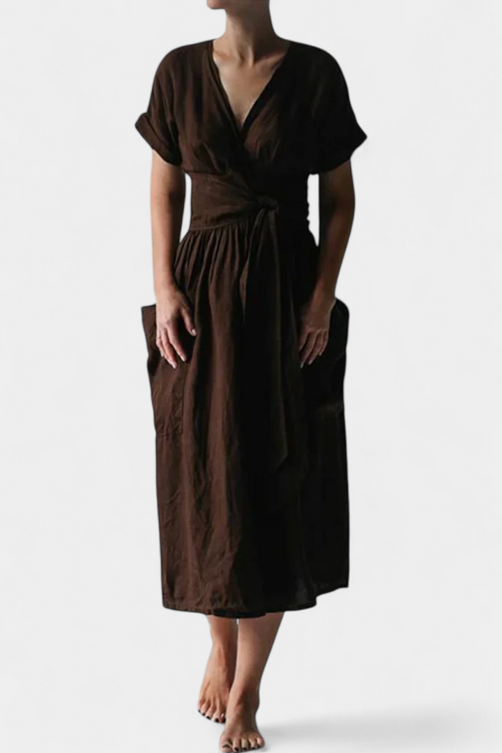Aurila™ | Casual V-Neck Dress