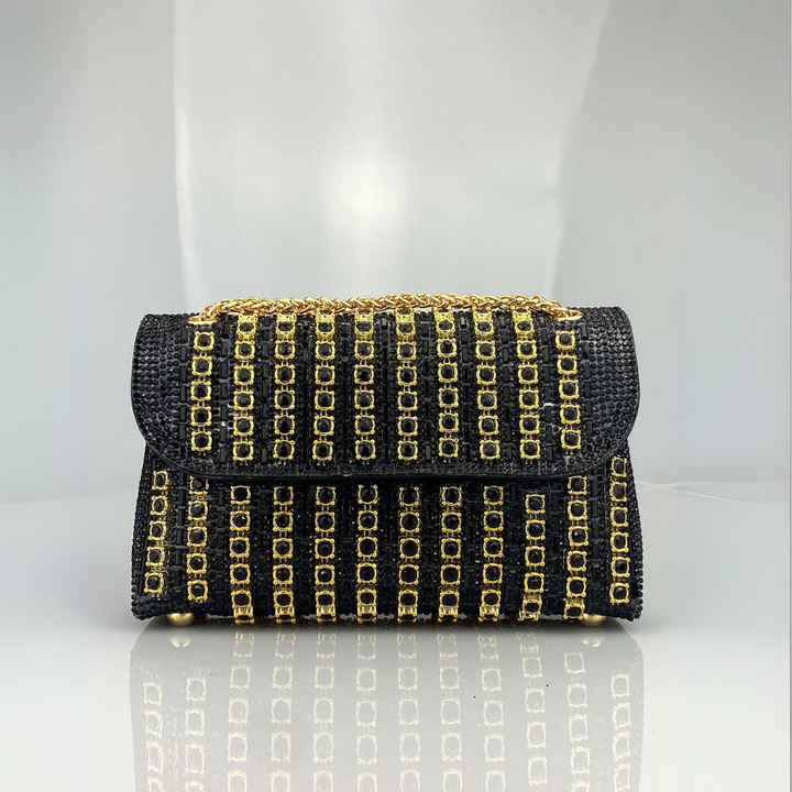 LAVIERA™ | Chic Chain Colored Diamond Shoulder Bag