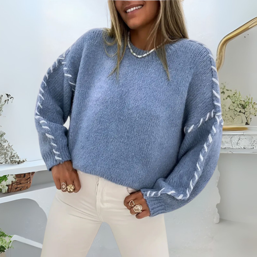 Felisara™ | Comfy Long Sleeve Round Neck Sweater