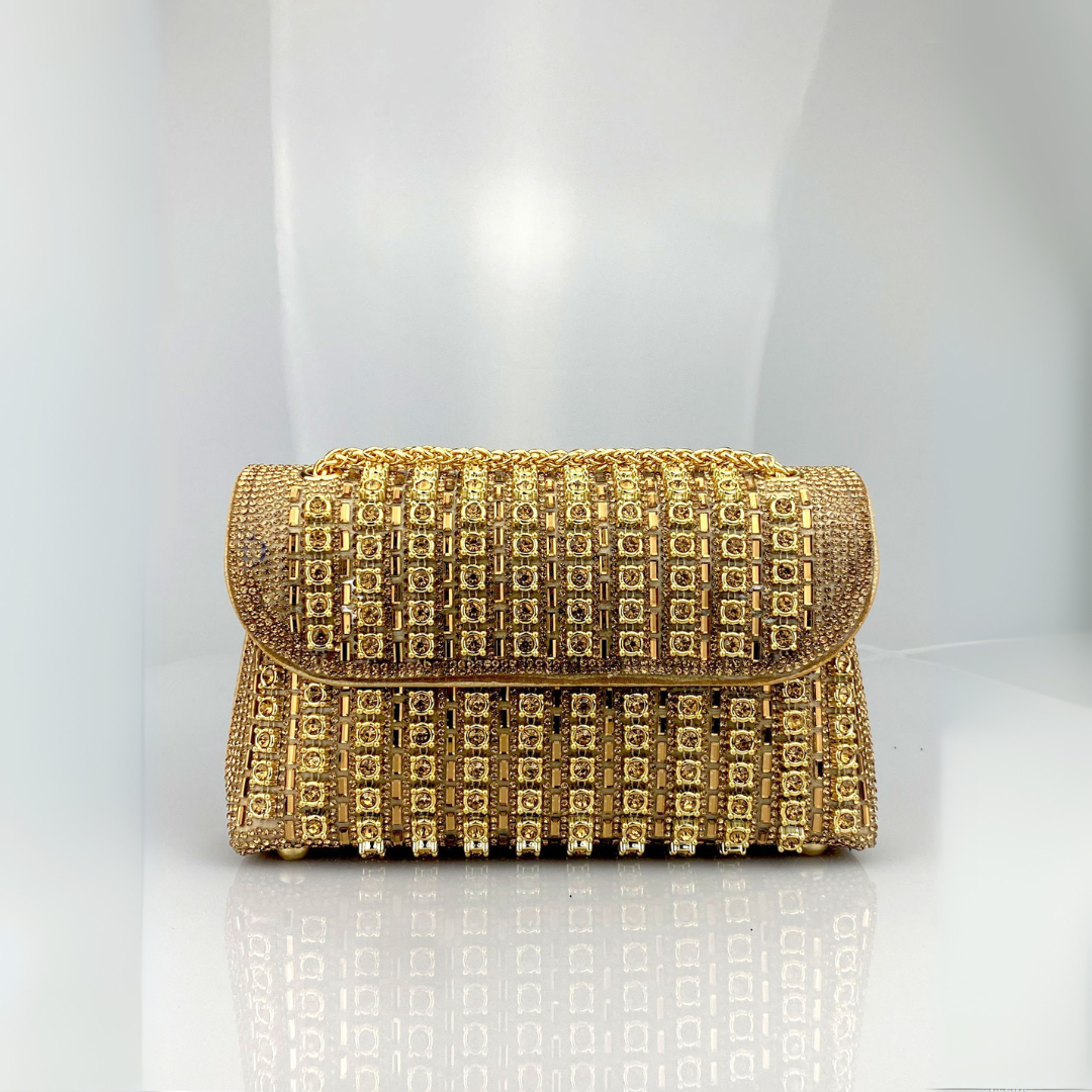 LAVIERA™ | Chic Chain Colored Diamond Shoulder Bag