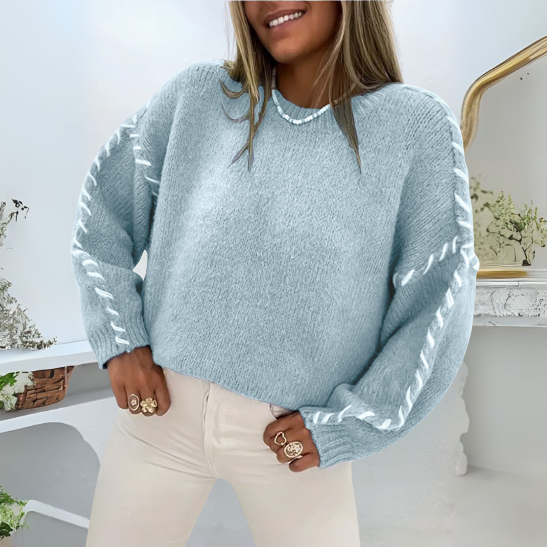 Felisara™ | Comfy Long Sleeve Round Neck Sweater
