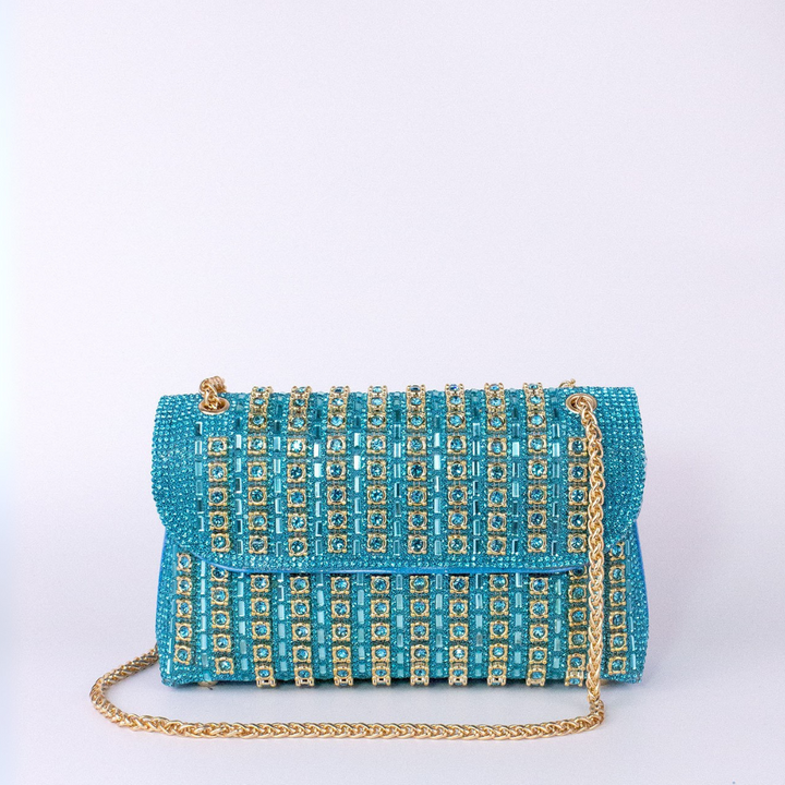 LAVIERA™ | Chic Chain Colored Diamond Shoulder Bag