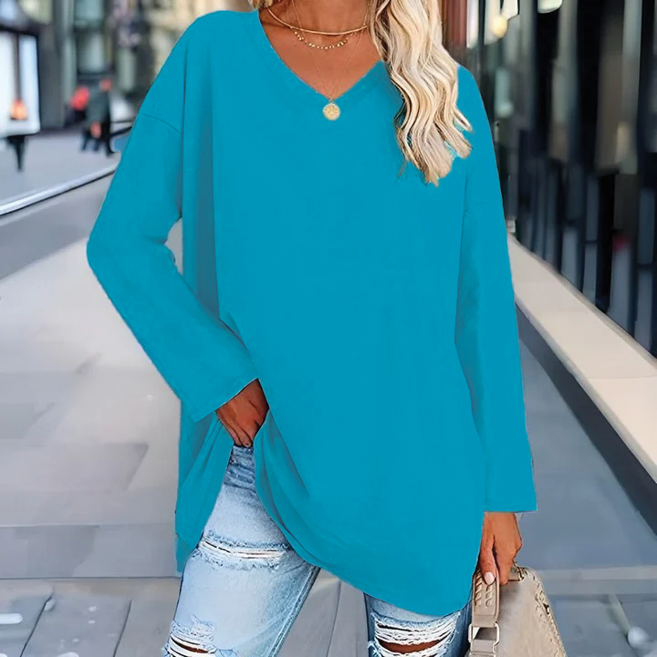 Jacelinne™ | V-Neck Tunic Top