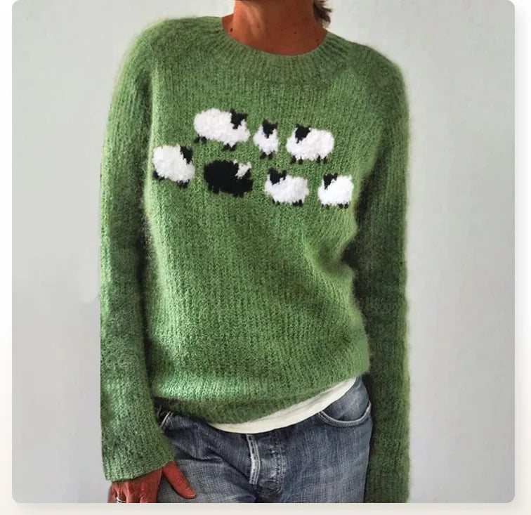 Eimear™ | Cozy Yoke Knit Sweater
