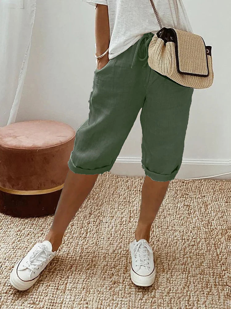 Rosa™ | Light Cotton-Linen Shorts