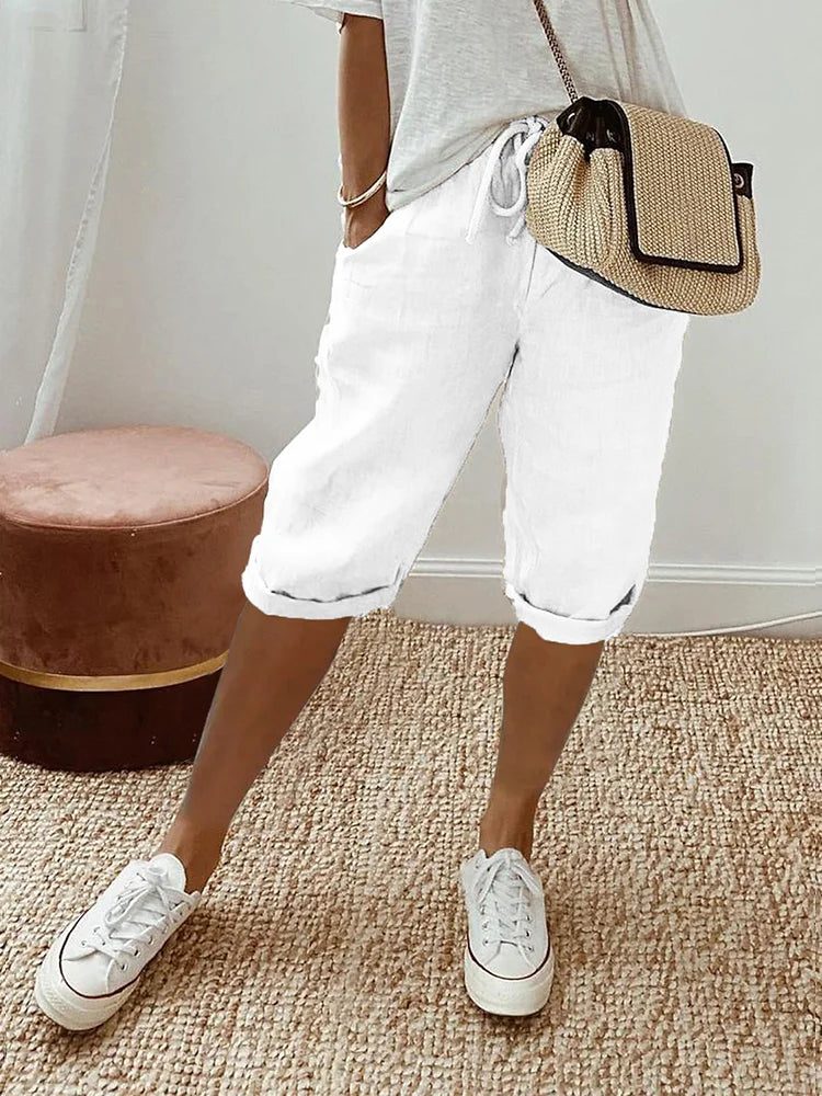 Rosa™ | Light Cotton-Linen Shorts