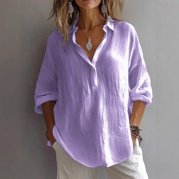 Solandra™ | Breezy V-Neck Midi Dress