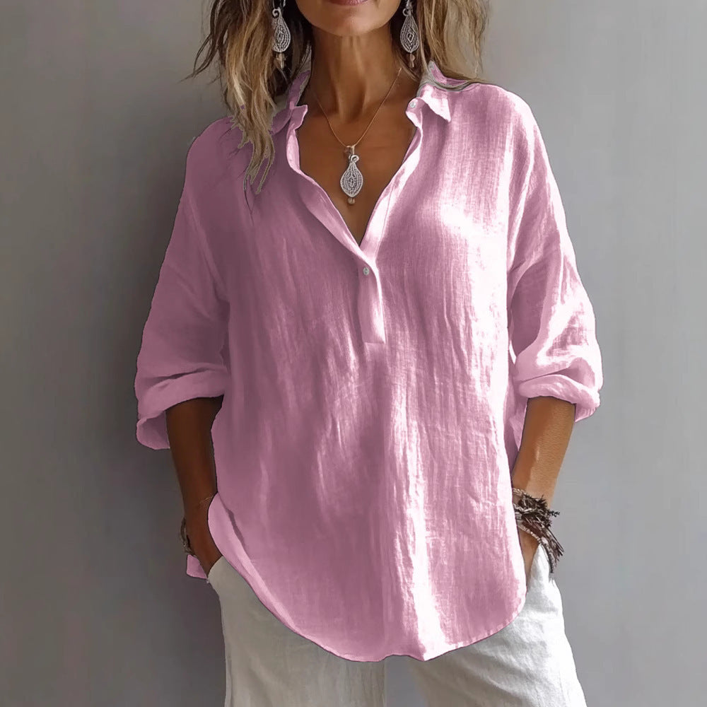 Solandra™ | Breezy V-Neck Midi Dress