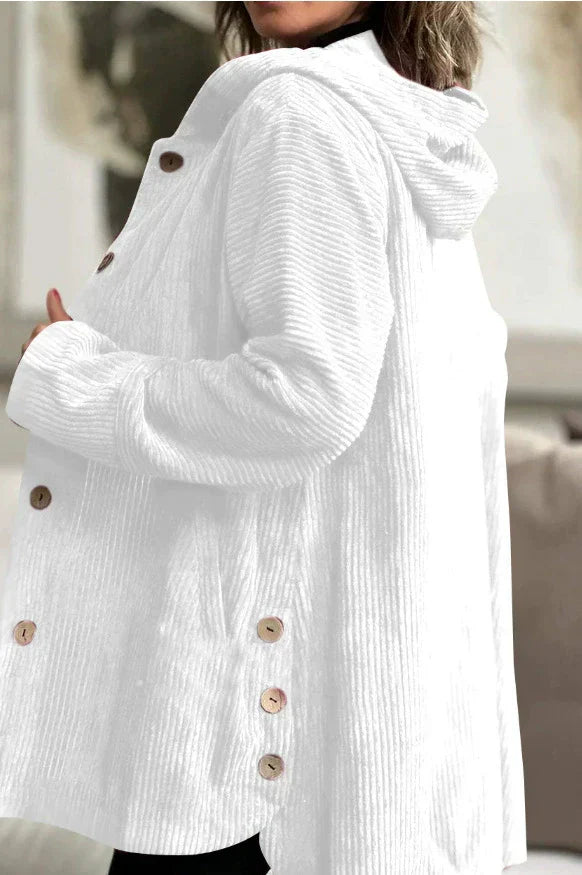 Cordelle™ | Cozy Corduroy Hooded Jacket