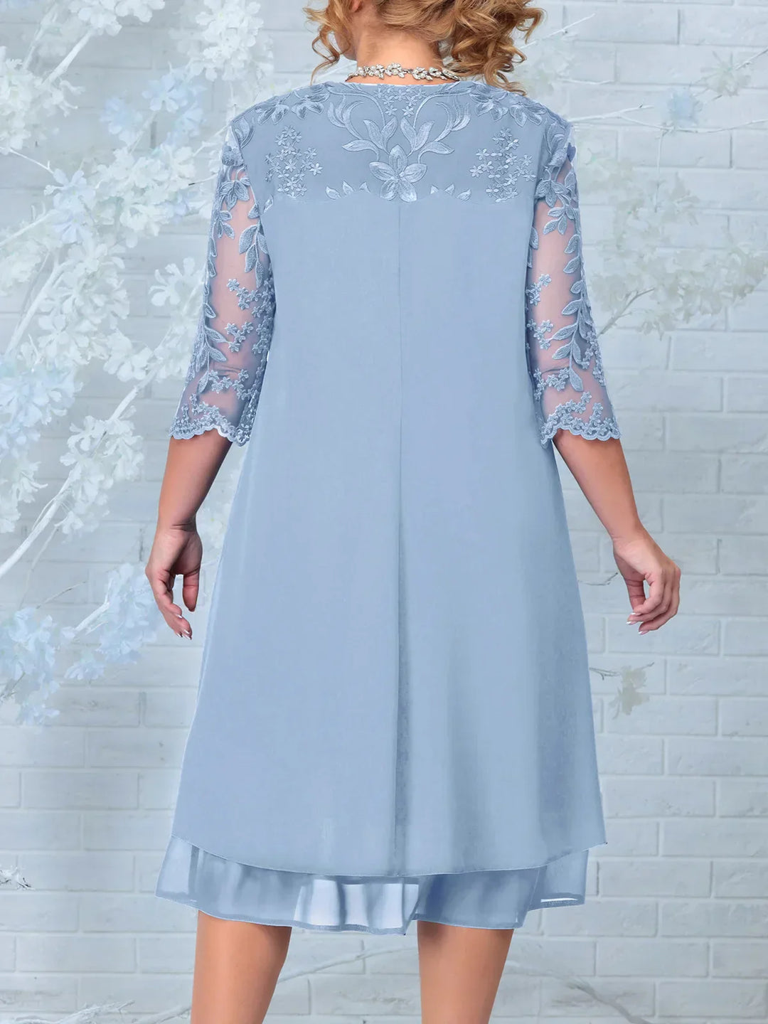 Theresia™ | Embroidered Banquet Dress in Plus Size