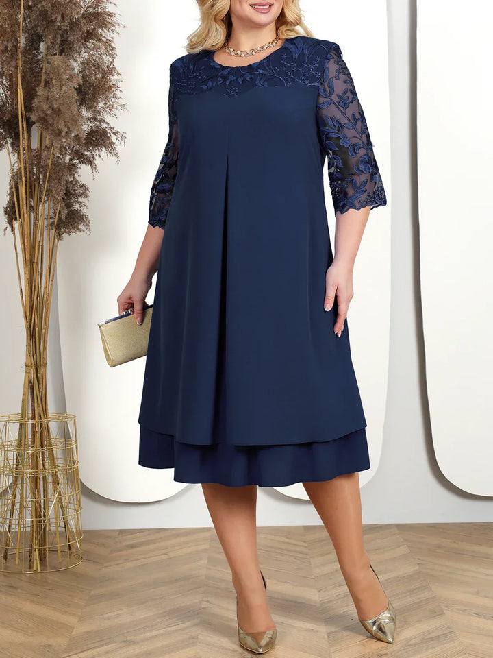 Theresia™ | Embroidered Banquet Dress in Plus Size