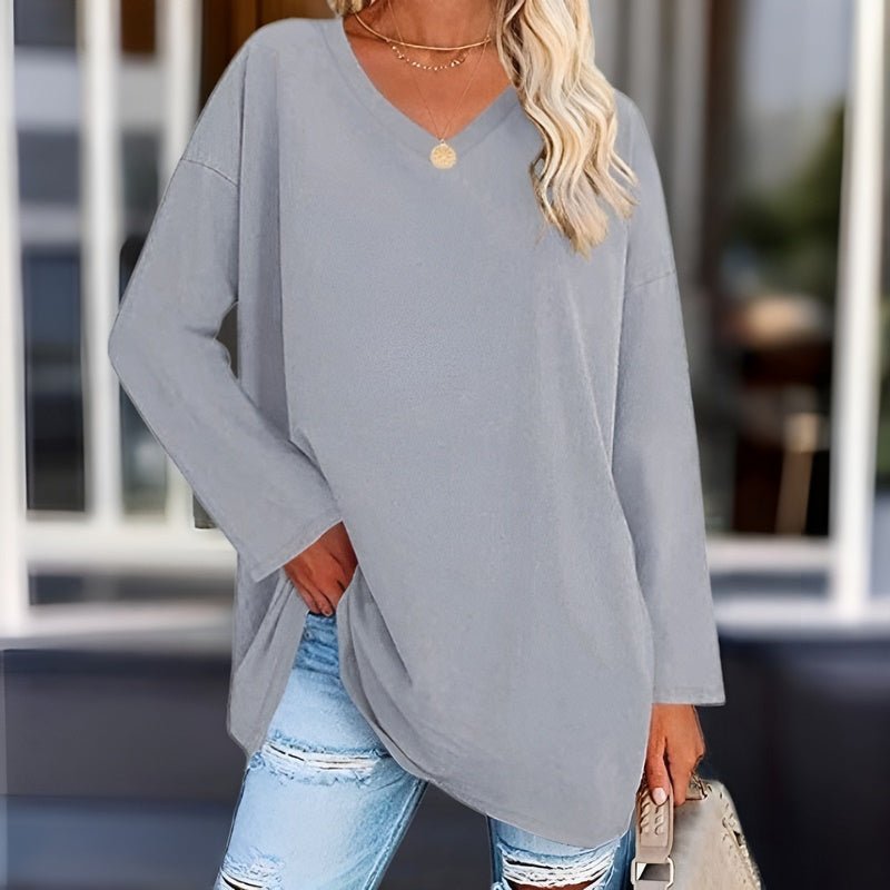 Jacelinne™ | V-Neck Tunic Top