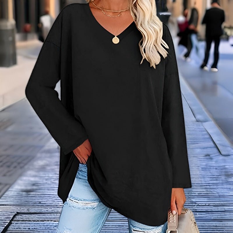 Jacelinne™ | V-Neck Tunic Top
