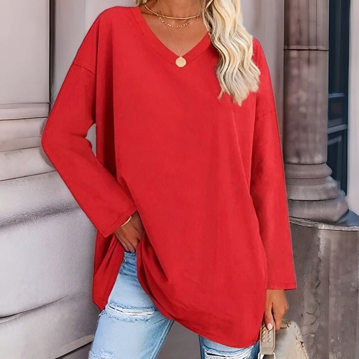Jacelinne™ | V-Neck Tunic Top