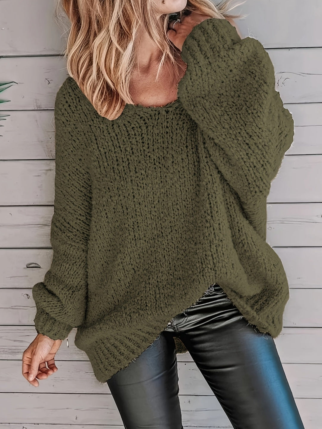 Jeanira™ | Round Neck Long Sleeve Sweater