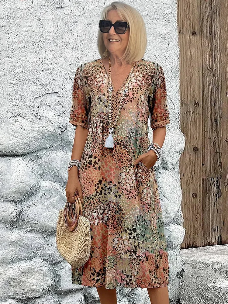 Marilune™ – Vibrant Everyday Midi with Pockets